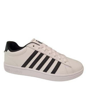 
De Court Tiebreak II court-tiebreak-ii-white-black van K-Swiss is een echte blikvanger. De Court Tiebreak II court-tiebreak-ii-white-black is uitgevoerd in de kleur White Black. Bekijk ook onze overige collectie van K-Swiss op onze webshop!