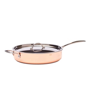 
Materiaal: Aluminium, Koper, Roestvrij Staal. Gemakkelijk schoon te maken. Capaciteit: 3.5L. Geschikt voor: Alle kookplaten. Breedte: 28cm. Lengte: 28cm. Hoogte: 6cm. Lidded. Duurzaamheid: Amfori, BSCI. Ontwerp: Eenvoudig.