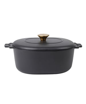
Materiaal: Gietijzer, Roestvrij staal. Voedselveilig, anti-aanbaklaag. Inhoud: 4L. Lengte: 34cm. Breedte: 21cm. Hoogte: 14cm. Duurzaamheid: Amfori, BSCI. Verpakking: Geschenkdoos. Verwijderbaar deksel, stevige handgrepen.