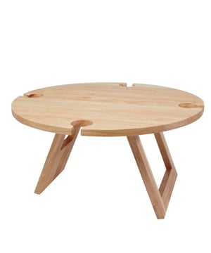 
Materiaal: Hout. 4 vaste wijnglasgaten, 4 zitplaatsen, gemakkelijk mee te nemen. Geschikt voor: Strand, Tuin.