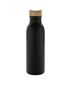 
Materiaal: Bamboe, Gerecycled Roestvrij Staal. Duurzaam. Hoogte: 22.5cm. Breedte: 6,7cm. Lekvrij, schroefdeksel, enkelwandig. Ontwerp: Logo. Capaciteit: 600ml. Verpakking: Geschenkdoos. Duurzaamheid: Amfori, BSCI, RCS gecertificeerd. Let op: Vrij van Bisfenol A.