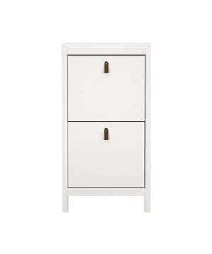 
Productkenmerken:Structuur van spaanplaat.Onderstel van MDF.2 kleppen met dubbele opbergruimte per klep.Voor 6 paar schoenen.Kies bij de montage uw handgreepstijl: van natuurlijk leer of zilverkleurig metaal.Productafmetingen: Lengte 53,8 cm x Breedte 24,6 cm x Hoogte 102,9 cm - Nettogewicht: 18,3 kg.Pakketafmetingen:Pakket nr. 1: Lengte 43,9 cm x Diepte 109,3 cm x Hoogte 13,1 cm - Brutogewicht: 19,3 kg. Merk: CaliCosy Kleur: White