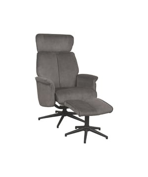 
De Verdal relaxfauteuil met hocker van LABEL51 in Antraciet Cosmo is het ultieme samenspel van comfort en stijl. Met zijn elegante lijnen en uitnodigende uitstraling biedt deze fauteuil de perfecte balans tussen functionaliteit en design. De hocker voegt een extra laag van comfort toe door het gemak waarmee je je voeten omhoog kunt leggen. Hierdoor kun je volledig ontspannen.Dankzij het gebruik van hoogwaardige materialen biedt deze relaxfauteuil niet alleen uitzonderlijk comfort, maar is hij ook duurzaam en ontworpen voor langdurig gebruik. De stof voelt aangenaam aan en is eenvoudig te onderhouden. Het stevige frame zorgt daarnaast voor de juiste stabiliteit en ondersteuning.De Verdal relaxfauteuil met hocker is ontworpen met een focus op luxe en comfort. De aandacht voor detail en de nadruk op stijl maken deze fauteuil een onmisbaar item in elke moderne woonruimte.• De Verdal fauteuil heeft een elegant ontwerp met bijpassende hocker voor ultiem comfort• De Verdal fauteuil is duurzaam en onderhoudsvriendelijk, ideaal voor dagelijks gebruik• De Verdal fauteuil biedt uitstekende stabiliteit en ondersteuning - Afmeting: 79x77x109 - Kleur: Antraciet - Materiaal: Stof