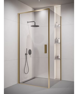 
Douchecabine Alava uitgevoerd met een draaideur en een vaste wand. De douchewand is geheel vervaardigd uit transparant veiligheidsglas met gouden aluminium strips. Deze douchewand heeft een grote vast wand, met daartegen een grote draaideur bevestigd aan de muur. Het uiteinde van de deur is uitgevoerd met een rubberen magneetstrip zodat deze altijd waterdicht sluit. Wordt inclusief montage materiaal en handleiding geleverd.Douchecabine Alava is afgewerkt met een antikalk behandeling en kan zonder douchebak direct op de tegels geplaatst worden. De douchecabine is ook in spiegelbeeld te plaatsen.Afmetingen80 x 80 x 190 cmHoud er rekening mee dat de afmeting van de douchewand inclusief profiel ongeveer 77,5 x 77,5 x 190 cm is. De afmetingen 80 x 80 x 190 cm zijn gebaseerd op een douchecabine inclusief strip op een douchebak. Merk: Badplaats Kleur: Goud profiel, Transparant glas