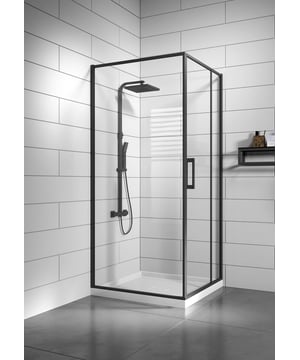 
Douchecabine Belize uitgevoerd met een draaideur en een vaste wand. De douchewand is geheel vervaardigd uit veiligheidsglas met zwarte strips. Deze douchewand heeft een grote vast wand, met daartegen een grote draaideur bevestigd aan de muur. Het uiteinde van de deur is uitgevoerd met een rubberen magneetstrip zodat deze altijd waterdicht sluit. Wordt inclusief montage materiaal en handleiding geleverd.Douchecabine Belize is afgewerkt met een antikalk behandeling en kan zonder douchebak direct op de tegels geplaatst worden. De douchecabine is ook in spiegelbeeld te plaatsen.Afmetingen90 x 90 x 190 cmHoud er rekening mee dat de afmeting van de douchewand inclusief profiel ongeveer 87,5 x 87,5 x 190 cm is. De afmetingen 90 x 90 x 190 cm zijn gebaseerd op een douchecabine inclusief strip op een douchebak. Een douchebak is niet bij de douchecabine inbegrepen. Merk: Badplaats Kleur: Zwart profiel, Transparant glas