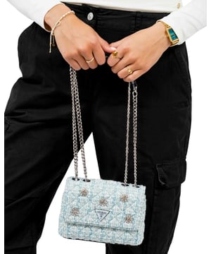 
Guess Everlee Mini Tas Blue Dames