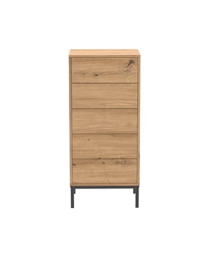 
Productkenmerken :Hoge ladekast met 5 lades.Houtdecor.Onderstel van zwart metaal.Greeploze opening dankzij het Push & Pull-systeem.Productafmetingen : Lengte 45 cm x Diepte 35 cm x Hoogte 100 cm - Nettogewicht 24 kg.Pakketafmetingen :Pakket nr. 1: Lengte 91 cm x Diepte 51 cm x Hoogte 14,5 cm - Brutogewicht 25,6 kg. Merk: CaliCosy Kleur: Wooden Effect
