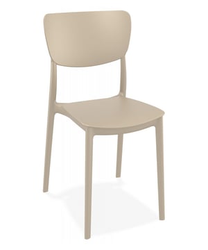 
De OMA keukenstoel van Alterego Design combineert stijl en functionaliteit in één prachtig meubelstuk. Deze taupekleurige stoel is niet alleen een lust voor het oog, maar ook uiterst comfortabel en veelzijdig. Of je hem nu gebruikt als eetkamerstoel, keukenstoel of zelfs als tuinstoel, de OMA stoel past zich moeiteloos aan jouw behoeften aan. De subtiele taupe kleur zorgt ervoor dat hij makkelijk te combineren is met verschillende interieurstijlen. Geniet van gezellige etentjes met familie of ontspannen momenten buiten met vrienden, deze stoel staat altijd klaar!De OMA stoel is vervaardigd uit stevig kunststof en heeft een thermogevormd design uit één stuk, wat zorgt voor een stabiele en duurzame constructie. De rechte poten dragen bij aan het comfort en de stabiliteit. Met een zithoogte van 44 cm en de toevoeging van armleuningen biedt deze stoel een uitstekende zitervaring. De stoel is geschikt voor volwassenen en kan een maximaal gewicht van 120 kg dragen. Of je nu een design stoel zoekt voor dagelijks gebruik of een stijlvolle toevoeging aan je interieur, de OMA stoel is de perfecte keuze. Hij komt ook prima tot zijn recht in een bureau of slaapkamer. KleurTaupeMateriaalPlasticAfmetingen53x45x82 cmHoogte82 cmBreedte45 cmLengte/Diepte53 cmDoelgroepVolwassenenDraaibaarNeeInclusief armleuningJaMax. belastbaar gewicht120 kgMet wielenNeeStijlDesignType EetkamerstoelNormale eetkamerstoelInhoud van setSet van overige aantallenZithoogte44 cm
