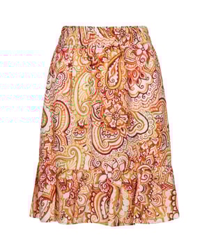 
Deze prachtige korte damesrok van het merk Elvira Casuals is een absolute must-have voor je kledingkast. Het oranje dessin zorgt voor een vrolijke, opvallende look die perfect is voor de zomer. De rok is gemaakt van 83% viscose en 17% polyamide, wat zorgt voor een comfortabele pasvorm en een soepel vallende stof. Door de elastische tailleband is de rok gemakkelijk aan te trekken en zit hij altijd als gegoten. Combineer deze rok met een basic top en sandaaltjes voor een stijlvolle en trendy outfit. Shop nu deze prachtige oranje dessin rok van Elvira Casuals  en straal deze zomer!