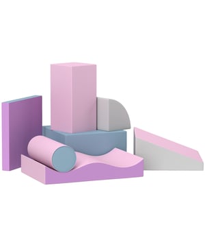 
Ontdek de Soozier zachte bouwblokkenset – het perfecte speelgoed voor je kleine ontdekkingsreizigers! Deze interactieve zachte bouwblokkenset van zachte schuimblokken stimuleert op speelse wijze de creativiteit en fantasie van je kinderen. Met zeven verschillende vormen leren ze kleuren en vormen herkennen tijdens het rennen, springen, klimmen en bouwen. De zachte bouwblokken zijn gemakkelijk schoon te maken en bieden urenlang veilig speelplezier. Geef je kinderen onvergetelijke avonturen cadeau!Beschrijving: Bevat zeven verschillende zachte schuimblokken die de verbeelding en creativiteit stimuleren De zachte bouwstenenset bevat drie balkjes, een helling, een golfelement, een kwartcilinder en een cilinder Reinig de oppervlakken van de schuimblokken met een vochtige doek Geen montage nodig Aanbevolen leeftijd: 1-3 jaarTechnische gegevens: Kleur:meerkleurig Materiaal: kunstleer, EPE Afmetingen groot vierkant blok: 40L x 40B x 20H cm Afmetingen rechthoekig blok: 40L x 20B x 20H cm Afmetingen vierkant bord: 40L x 40B x 5H cm Afmetingen golfelement: 60L x 40B x 11H cm Afmetingen oprit: 40L x 40B x 20H cm Afmetingen kwartcilinder: 40L x 20B x 20H cm Cilinderafmetingen: Ø15 x 40L cm Aanbevolen leeftijd: 1-3 jaar - Afmeting: - Kleur: Roze - Materiaal: Kunststof