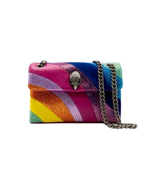 
Kurt Geiger Mini Kensington Tas Fabric Leather multicolor Dames