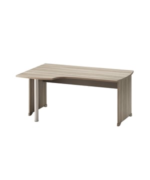 
De JAZZ+ collectie is functioneel en verfijnd in beuken of grijs eiken, onze 2 heldere en moderne afwerkingen - Het compacte bureau 90° links is het ideale bureau om in alle sereniteit te werken thuis, op kantoor of op het werk. Het vormt een hoek van 90° aan de linkerkant om meer werkruimte te bieden. - Het bureau is ook verkrijgbaar met een hoek van 90° aan de rechterkant en in twee afwerkingen: beuken of grijs eiken - corpus grijs eiken, Het bureau is ook verkrijgbaar met een hoek van 90° naar rechts en in twee afwerkingen: corpus in grijs eiken, voorkant en bovenbladen gemelamineerd voor een grotere duurzaamheid- meubilair Gemaakt in Frankrijk- Inclusief een frontpaneel Afmetingen van het houten bureau- Breedte 160 cm x Hoogte 74 cm x Diepte 105 cmKarakteristieken van het hoekbureau- Bovenblad en zijkanten in gemelamineerde spaanplaat in imitatie van grijs eiken of beuken, randen in Dezelfde afwerking met afgeschuinde randen aan de voor- en achterkant van het bovenblad. - Achterwand van gemelamineerde spaanplaat met donkergrijze imitatie, randen in Dezelfde afwerking. - In hoogte verstelbare buispoot met een diameter van 60 mm in grijs gelakt staal. - Bureauglijders in ABS satijngrijs. Merk: CaliCosy Kleur: Wooden Effect