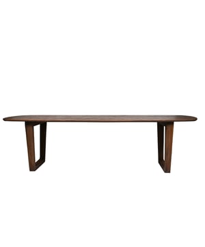 
Haal de natuur in huis met de Livingfurn Eetkamertafel Cortez! Deze prachtige, bruine eettafel van massief mangohout is niet alleen een blikvanger, maar ook een duurzame en functionele toevoeging aan je interieur. De Cortez biedt ruim voldoende plek voor gezellige diners met familie en vrienden, waardoor elke maaltijd een bijzonder moment wordt.De Cortez eetkamertafel kenmerkt zich door zijn strakke en elegante design met een opvallende U-vormige poot. De Malta finish accentueert de natuurlijke structuur van het mangohout, waardoor elke tafel uniek is. Livingfurn staat al meer dan 20 jaar bekend om zijn passie voor hoogwaardige meubels en het gebruik van diverse materialen zoals mangohout, acaciahout, staal en trendy velvet. Deze tafel is perfect voor een moderne inrichting en zal zeker een statement maken in jouw huis.Deze robuuste eettafel is gemaakt om lang mee te gaan. Het massieve mangohout zorgt voor een stevige constructie, terwijl de gecoate stalen poten een stabiele basis bieden. De Cortez is eenvoudig te monteren en past perfect in een minimalistisch interieur. Met zijn royale afmetingen is deze tafel ideaal voor zowel dagelijks gebruik als voor grotere bijeenkomsten.TypeEettafelMerkLivingfurnKleurBruinMateriaal TafelbladMassief MangohoutMateriaal PotenGecoat StaalAfmetingen Breedte270 cmAfmetingen Diepte100 cmAfmetingen Hoogte76 cmPootdikte5 cmDikte materiaal5 mmVormRechthoekigGewicht70 kg - 93.88 kg (Afhankelijk van de bron, controleer dit bij de retailer)MontageEenvoudige montage vereistAfwerkingMalta finish met een natuurlijke structuurStijlModernCollectieCortezExtra KenmerkenGeen lades, niet inklapbaarOnderhoudsinstructiesGebruik onderzetters om kringen of vlekken te voorkomen. Maak gemorste vloeistoffen direct schoon en vermijd schurende of corrosieve reinigers.