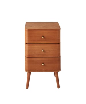 
Productkenmerken :Commode met 3 lades en bronzen metalen knopgrepen.Voorzijden met afgeronde randen.Kastlichaam en fronten bedekt met houtfineer, poten van massief grenenhout.Productafmetingen : Lengte 42 cm x Diepte 35 cm x Hoogte 71 cm Nettogewicht: 12 kg.Pakketafmetingen :Pakket nr. 1: Lengte 53,5 cm x Diepte 48 cm x Hoogte 21,5 cm Brutogewicht: 13,5 kg. Merk: CaliCosy Kleur: Wooden Effect