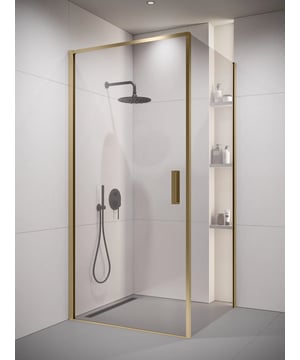 
Douchecabine Alava uitgevoerd met een draaideur en een vaste wand. De douchewand is geheel vervaardigd uit transparant veiligheidsglas met gouden aluminium strips. Deze douchewand heeft een grote vast wand, met daartegen een grote draaideur bevestigd aan de muur. Het uiteinde van de deur is uitgevoerd met een rubberen magneetstrip zodat deze altijd waterdicht sluit. Wordt inclusief montage materiaal en handleiding geleverd.Douchecabine Alava is afgewerkt met een antikalk behandeling en kan zonder douchebak direct op de tegels geplaatst worden. De douchecabine is ook in spiegelbeeld te plaatsen.Afmetingen90 x 90 x 190 cmHoud er rekening mee dat de afmeting van de douchewand inclusief profiel ongeveer 87,5 x 87,5 x 190 cm is. De afmetingen 90 x 90 x 190 cm zijn gebaseerd op een douchecabine inclusief strip op een douchebak. Merk: Badplaats Kleur: Goud profiel, Transparant glas