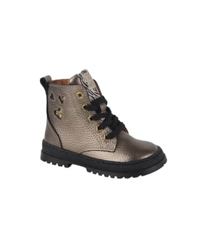 
Develab 47090-831  veterboots meisjes in de kleur grijs materiaal leer maat 24 binnenvoering Leer materiaal zool Rubber
