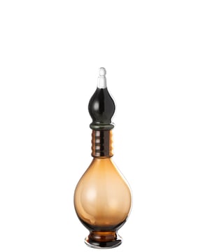 
Vase+Cap Phial Deco Jo Glass Brown Medium Width13.5Height40Length13.5Weight1.063 kgCollectionWinter 2024Colour BrownMaterial compositionGlass(100%) Materiaal: