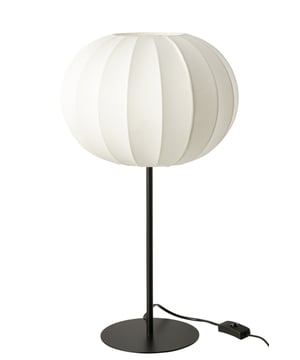 
Table Lamp Lantern Metal/Textile White Large Width30Height53.5Length30Weight1.14 kgCollectionZomer 2025Colour WhiteMaterial compositionMetal(70%),polyester(30%)SocketE27Max Wattage40.0Cable Length100.0 Materiaal: