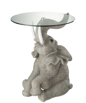 
Table Elephant Poly/Glass Grey Width48Height63Length49Weight10.25 kgCollectionZomer 2023Colour Grey/greigeMaterial compositionHardener(1%),calcium carbonate(46%),polyester(50%),accelerant(3%)Max seating weight16 Materiaal: