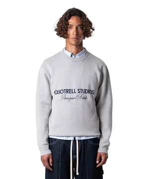 
Quotrell Mondrian Sweater Grey Heren