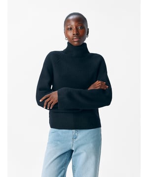 
OBJVIOLA LS LO ROLLNECK KNIT NOOS