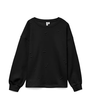 
De perfecte combinatie van comfort en stijl: deze stijlvolle zwarte sweater voor dames van het populaire merk Vero Moda is een must-have voor elke modieuze garderobe. Gemaakt van hoogwaardig materiaal, bestaande uit 70% katoen en 30% polyester, biedt deze sweater een luxe en zachte textuur. De zwarte kleur zorgt voor een tijdloze en veelzijdige uitstraling, waardoor je deze sweater eindeloos kunt combineren met verschillende outfits. Of je nu gaat voor een casual look met een jeans of een meer geklede outfit met een rok, deze sweater is jouw ideale kledingstuk. Wacht niet langer en voeg deze zwarte sweater van Vero Moda toe aan je collectie voor een on-trend outfit!
