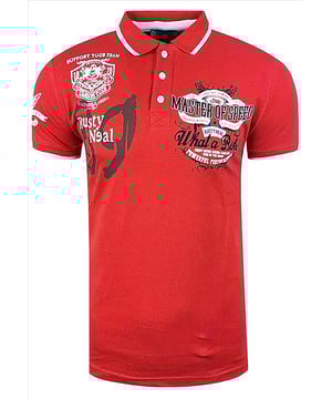 
<p>Poloshirt heren | Normale pasvorm | Rusty Neal | Stretch | All over print</p>
<p>Stoere heren polo van het casual Moda Italia merk Rusty Neal. Dit mannen poloshirt met korte mouw en stretch is voorzien van een kraag met knopen en heeft een normale pasvorm.</p>
<p>Materiaal: 100% Katoen<br />
Kleur: Rood</p>