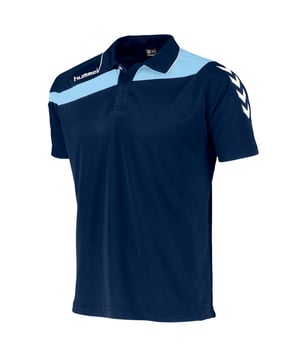  Fashionalert voor Hummel   Steel de show bij elke gelegenheid   Combineer dit item met een van de andere musthaves bij V&D
Hummel Voetbal Trainingskleding Sportshirts van het materiaal en in de kleur 295 Marine-multicolour.