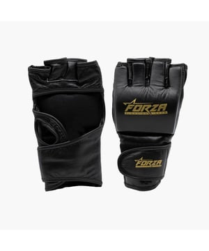 Nu dit artikel van Forza met hoge korting in de Forza outlet op V&D!
Deze zwarte MMA handschoenen zijn in Nederland ontworpen en zijn van vervaardigd met echt leer. Forza Fighting Gear heeft de MMA handschoenen ontwikkeld voor de enthousiaste vechtsporters. Dit model MMA handschoen heeft als detail een open duim en een open handpalm en een onderscheidend goud Forza Fighting Gear logo. Dit zorgt voor extra grip en controle tijdens het trainen of het sparren. De binnenzijde van de MMA handschoenen hebben een zachte voering en zijn sneldrogend, dat betekent extra comfort en een langere duurzaamheid. 
 
 De bovenzijde van de MMA handschoenen zijn voorzien van een stevige padding en geven extra bescherming aan de handen en knokkels tijdens het stoten. De stevige schuimvulling, bestaat uit meerdere lagen en zorgt voor een betere schokabsorptie. De ergonomische klittenbandsluiting zorgt ervoor dat de handschoenen goed om de polsen blijft zitten zonder los te laten. De handschoenen zijn naast MMA ook geschikt voor Grappling, Krav Maga en Brazilian Jiu-Jitsu.