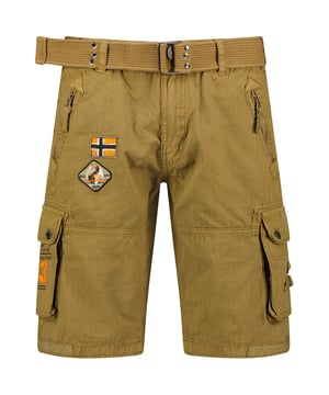 
<p>Bermuda heren Geographical Norway Paintball</p>
<p>Korte broek heren voor de zomer van het Mode Italia merk Geographical Norway. De bermuda is gemaakt van 100% katoen en wordt geleverd met bijpassende riem. Ook is de heren bermuda voorzien van diverse zakken. Je kunt de korte broek voor mannen goed combineren op je outfit met een overhemd korte mouw, poloshirt of een T-shirt.</p>
<p>Samenstelling: 100% katoen<br />
Kleur: Kaki<br />
Pasvorm: Normal Fit<br />
Detail: Met bijpassende riem</p>