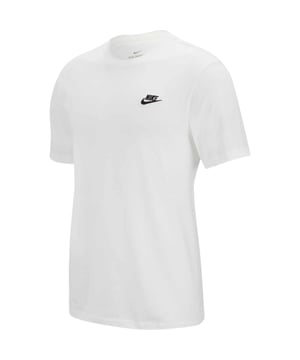 
T-shirt van Nike, Eentje voor je garderobe, Ronde hals, Korte mouwen, Klein logo, Regular-fit, Geen verrassingen, gewoon een klassieke pasvorm.