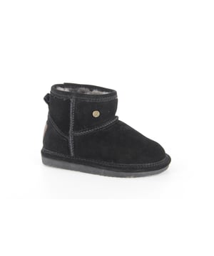 
Warmbat Wallaby Boot Black  enkellaarzen meisjes in de kleur zwart materiaal suède maat 28 binnenvoering Lamsvacht materiaal zool Rubber
