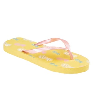 
Bovenste: PVC. Binnenzool: EVA-schuim. Buitenzool: EVA-schuim. Vlakke. Ontwerp: Logo, ananas. Teenstijl: Post. Sluiting: Slip-on.