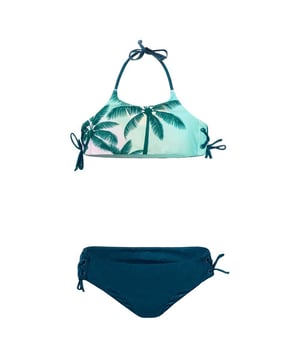 
Materiaal: Elastaan, Nylon, Polyester. Ontwerp: Logo, Palm. Halslijn: Halternek. Bevestiging: Band. Inhoud: Bodems, Bovenkant.