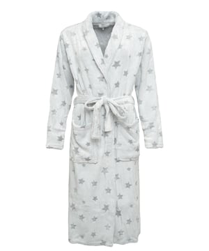 
By Louise ochtendjas voor dames met sterren. Met koord. Gemaakt van 100% polyester.