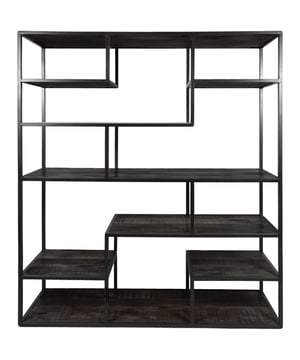
Ben je op zoek naar een stoere, industriële kast? Vakkenkast Huub combineert zwart mangohout met zwart metaal. Doordat de open vakken asymmetrisch zijn ingedeeld ontstaat er een speels effect voor in jouw interieur. Met deze zwarte houten vakkenkast heb je zowel een trendy als functionele kast voor in de woonkamer, slaapkamer of het thuiskantoor. Je kunt Vakkenkast Huub ook als roomdivider gebruiken, plaats daarvoor de kast midden in de ruimte of haaks tegen de wand. Stal verschillende spulletjes uit voor een persoonlijke en gezellige touch. Vakkenkast Huub is gemaakt van zwart metaal en mangohout. Het product wordt op een ambachtelijke manier met de handgemaakt. Dit is een bewuste keuze omdat wij op die manier de uitstraling bereiken welke we voor ogen hebben, namelijk een unieke en rustieke uitstraling voor onze producten. Omdat dit product handgemaakt is kunnen imperfecties voorkomen, denk hierbij aan: - Geringe kleurverschillen - Kleine deukjes of lijnen in het metaalwerk - Hout wat verschilt in dikte - Afmetingen die licht afwijken - Bolling en golving van het materiaal Kleine krasjes en oneffenheden geven leven en karakter aan de kast en zorgen voor de trendy, industriële uitstraling! Onderhoud Mangohout heeft in het algemeen weinig onderhoud nodig en is behandeld tegen vocht en vlekken. Wij geven echter geen garantie op het eventueel ontstaan van oneffenheden. Om beschadigingen, vlekken en kringen te voorkomen, raden wij aan om onderzetters en/of viltjes te gebruiken. Merk: Home67 Materiaal: Mangohout,Metaal Kleur: Zwart EAN: 8785255819073
