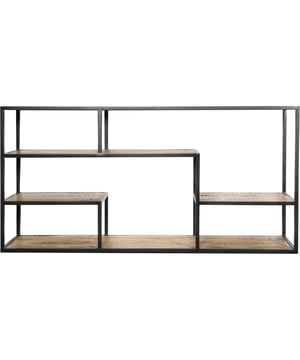 
Ben je op zoek naar een stoere, industriële kast? Vakkenkast Huub combineert mangohout met zwart metaal. Doordat de open vakken asymmetrisch zijn ingedeeld ontstaat er een speels effect voor in jouw interieur. Met deze houten vakkenkast heb je zowel een trendy als functionele kast voor in de woonkamer, slaapkamer of het thuiskantoor. Je kunt Vakkenkast Huub ook als roomdivider gebruiken, plaats daarvoor de kast midden in de ruimte of haaks tegen de wand. Stal verschillende spulletjes uit voor een persoonlijke en gezellige touch. Vakkenkast Huub is gemaakt van zwart metaal en mangohout. Het product wordt op een ambachtelijke manier met de handgemaakt. Dit is een bewuste keuze omdat wij op die manier de uitstraling bereiken welke we voor ogen hebben, namelijk een unieke en rustieke uitstraling voor onze producten. Omdat dit product handgemaakt is kunnen imperfecties voorkomen, denk hierbij aan: - Geringe kleurverschillen - Kleine deukjes of lijnen in het metaalwerk - Hout wat verschilt in dikte - Afmetingen die licht afwijken - Bolling en golving van het materiaal Kleine krasjes en oneffenheden geven leven en karakter aan de kast en zorgen voor de trendy, industriële uitstraling! Onderhoud Mangohout heeft in het algemeen weinig onderhoud nodig en is behandeld tegen vocht en vlekken. Wij geven echter geen garantie op het eventueel ontstaan van oneffenheden. Om beschadigingen, vlekken en kringen te voorkomen, raden wij aan om onderzetters en/of viltjes te gebruiken. Merk: Home67 Materiaal: Mangohout,Metaal Kleur: Zwart;Bruin EAN: 7111601773989