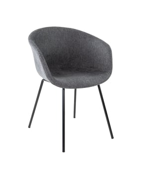 
Kick Eetkamerstoel Kate - Antraciet Eetkamerstoel Kate uit de Kick Collection is een moderne stoel met een luxe uitstraling. Merk: Kick Collection Kleur: Antraciet Hoogte: 81 cm Breedte: 57 cm Diepte: 57 cm Zithoogte: 47 cm Zitdiepte: 42 cm Hoogte armleuning: 69-82 cm Materiaal: Geweven stof en metaal Kleur onderstel: Zwart