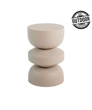 
Ontdek bijzettafel Fos, de outdoor-versie van onze bestseller 'Jon'! Bijzettafel Fos is gemaakt van aluminium en met de speciale outdoor-coating is Fos de ideale metgezel voor je binnen- en/of buitenruimte. Merk: Kick Collection Kleur: Beige Hoogte: 45 cm Breedte: 30 cm Diepte: 30 cm Materiaal: Aluminium