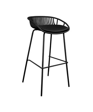 
Kick Tuin Barkruk Rio - Zwart Enjoy the sun with Rio! Deze toffe tuin barkruk is een echte eyecatcher voor buiten. Merk: Kick Collection Kleur: Zwart Hoogte: 90 cm Breedte: 45 cm Diepte: 46 cm Zithoogte: 74 cm Zitdiepte: 37 cm Gewicht: 5.75 kg Kleur onderstel: Zwart