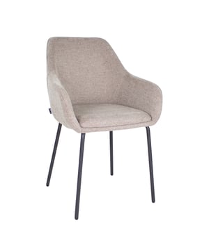 
HEY, IT’S GUUS! Deze eetkamerstoel is met haar elegante en minimalistische uitstraling te plaatsen in elke interieurstijl. GUUS is verkrijgbaar in verschillende kleuren. Merk: Kick Collection Kleur: Taupe Hoogte: 86 cm Breedte: 56 cm Diepte: 60 cm Zithoogte: 48 cm Zitdiepte: 43 cm Hoogte armleuning: 65 cm Gewicht: 7 kg Materiaal: Gemêleerde textuurstof en metaal