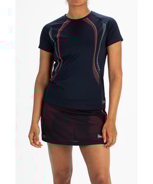 
Sjeng Sports Tennis padel Tenniskleding Shirts polo's van het materiaal en in de kleur Marine.