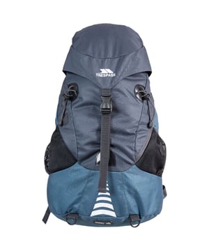 
45 Liter Rugzak. Compartimenten met rits. Borst- en taillebanden. Zijzakken van netstof. Contrasterende Geweven Lussen en Elastische Binding. Gesloten Rugzakhoes. 50% 600D Polyester/50% PU. Afmetingen: 60cm x 36cm x 26cm.