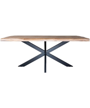 
Ontdek de charme van onze Eettafel Arvu, het tafelblad volgt de organische lijnen van de boom, waardoor elke tafel een unieke uitstraling heeft.Let op: vanwege het natuurlijke karakter kunnen kleur en vorm licht variëren van de getoonde afbeelding. Maar we beloven dat de rustieke en stoere look behouden blijft.Geleverd in gedemonteerde staat voor jouw gemak, met eenvoudige bevestiging van de poten. Creëer een warme sfeer in jouw huis met onze mangohouten eettafel, een tijdloos stuk dat perfect past bij elk interieur.Afmetingen: 200 x 100 x 77 cm. Merk: Home67 Materiaal: Mangohout,Metaal Kleur: Bruin;Zwart EAN: 8720769978717