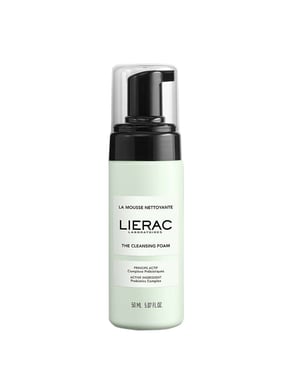 Lierac La Mousse Nettoyante Cleansing Foam 50 ml, 99% Natural, Vegan.