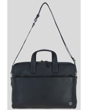 'Commandeer' Real Leather Laptop Bag