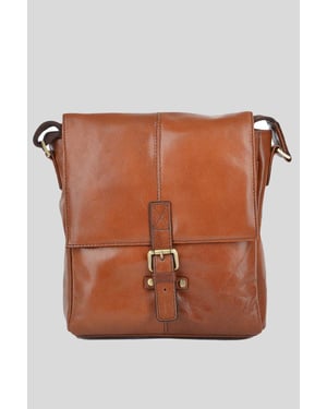 'Luigi' Small Real Leather Flight Side Bag