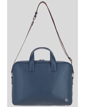'Maven' Real Leather Messenger Bag