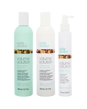 milk_shake Volume Solution Trio: Shampoo 300ml, Conditioner 300ml & Volumizing Styling Spray 175ml