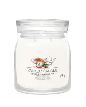 Yankee Candle Signature Medium Jar Candle - London Christmas Tea 368g